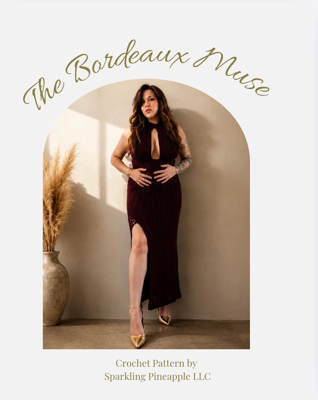 The Bordeaux Muse Gown Crochet Pattern (PDF + Video Tutorials)