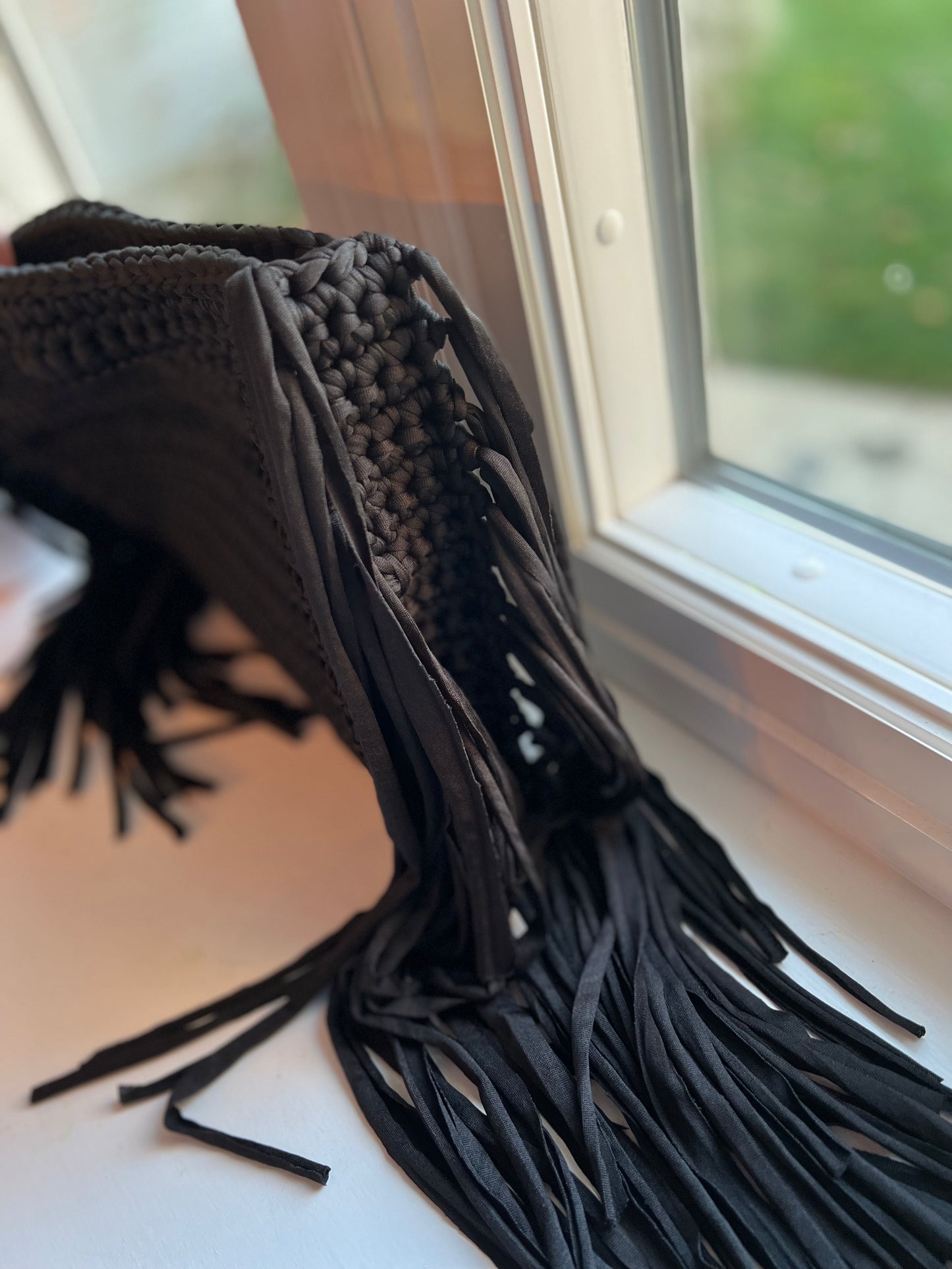 Shanghai Fringe Clutch | Handmade Crochet Bag