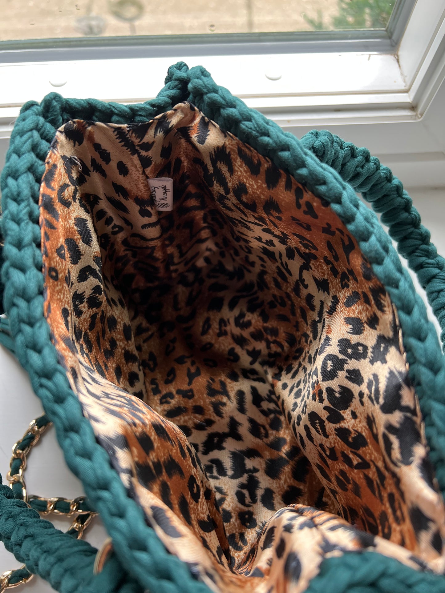 Milan Tote Bag | Handmade Crochet T-shirt Yarn Bag